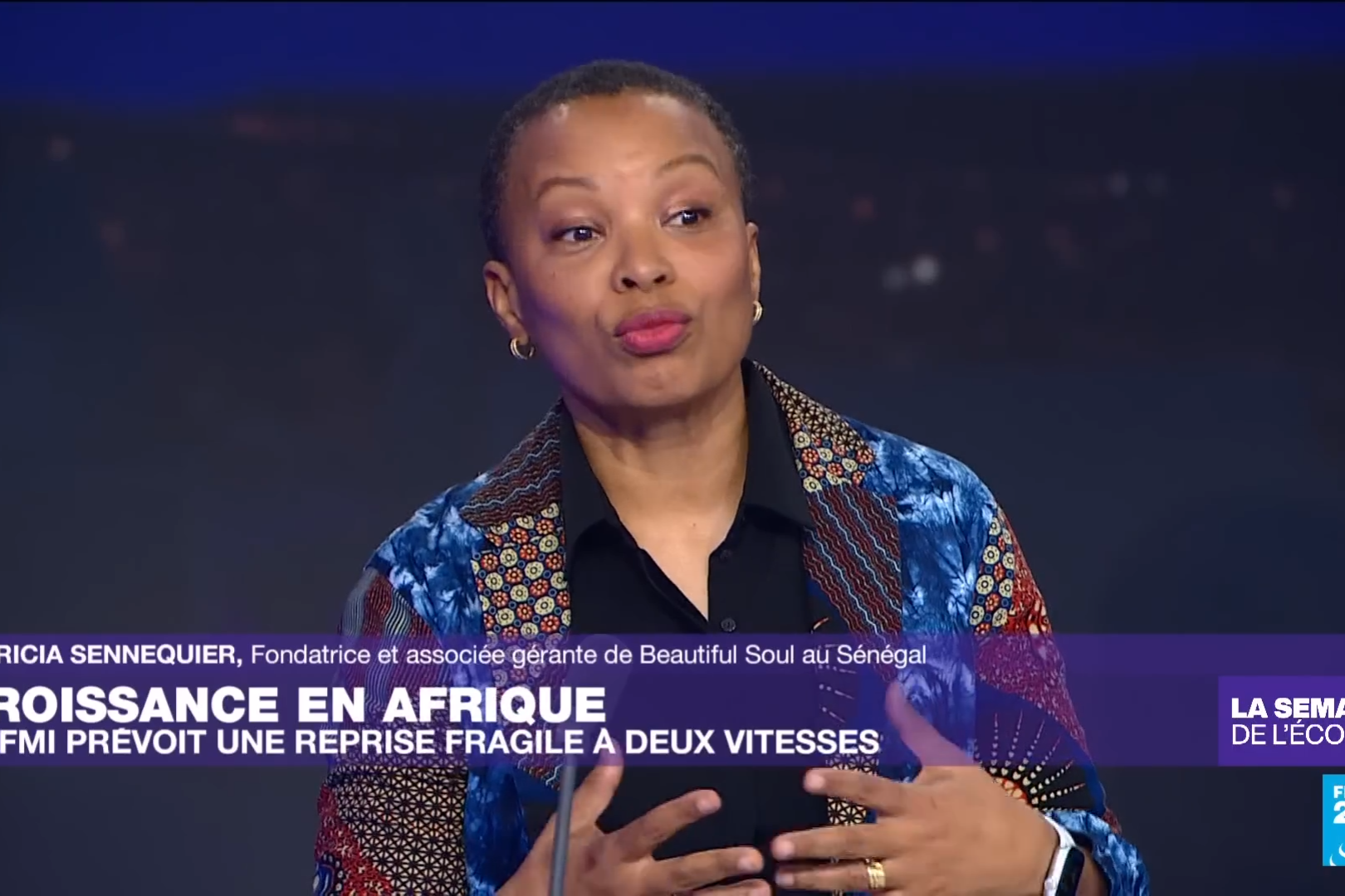 Patrica @ France 24 la semaine de l_éco